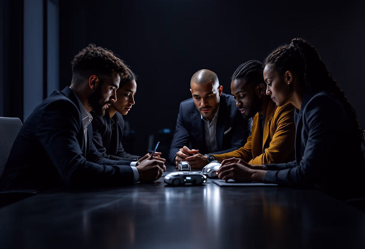 image of an office collaboration scene (for a mobility and transportation)